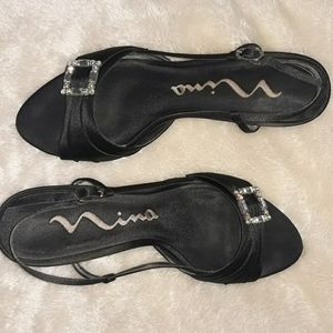 Nina heels with rhinestone embellishment